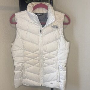 The North Face Women's White Quilted Vest